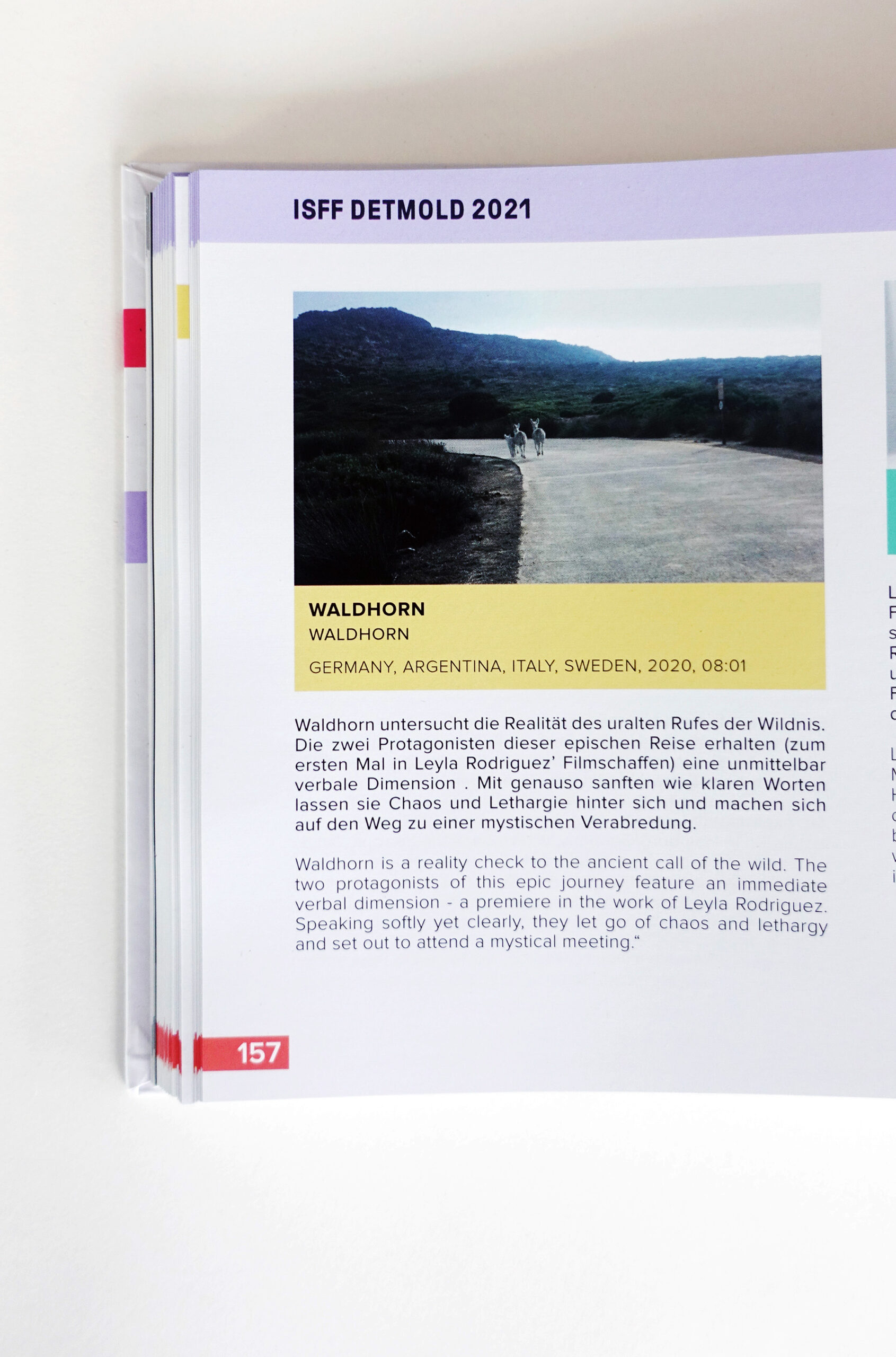 Leyla Rodriguez, Waldhorn, International Short Film Festival Detmold Catalogue 2021