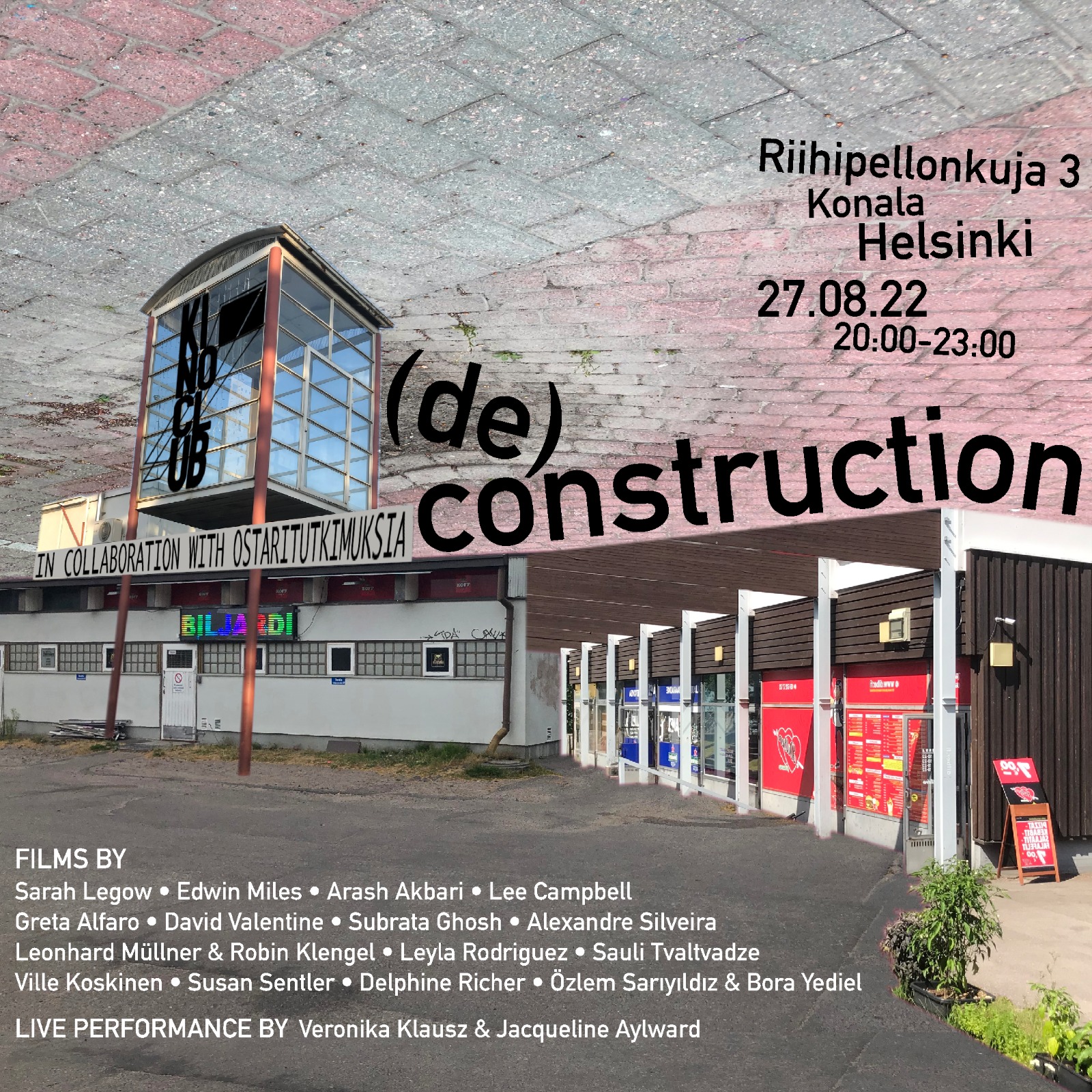 Boom by Leyla Rodriguez @ the (de)construction a site-specific screening event at the Konalanvuoren Ostoskeskus, Kino Club, Helsinki/ FINNLAND
